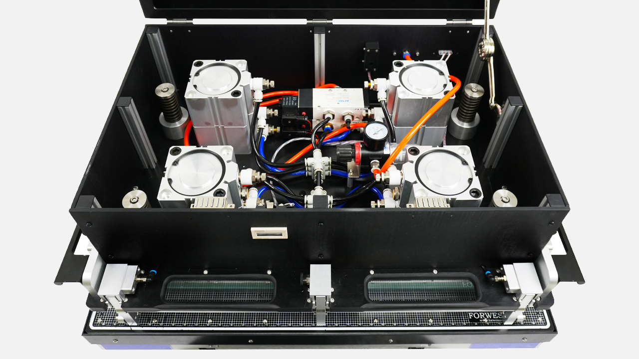 Alto Open lid Cooling inside an In Circuit test fixture