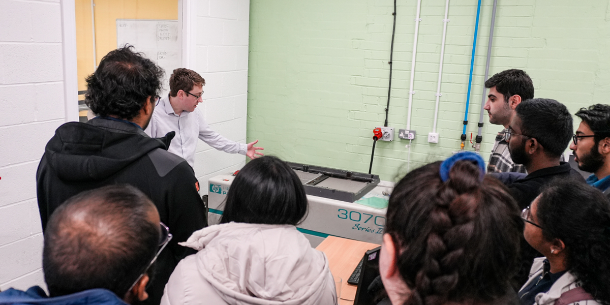 Forwessun Hosts University of Liverpool Students - Viewing a Test System