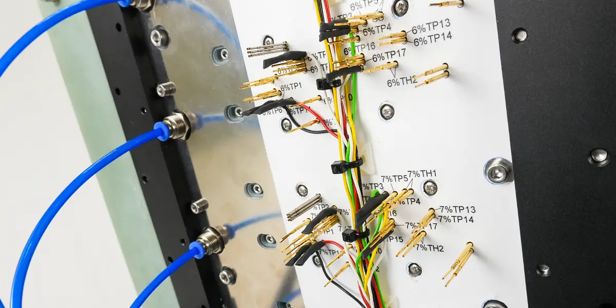 wiring2-63254-webp Wiring and probes inside of an in circuit test fixture.