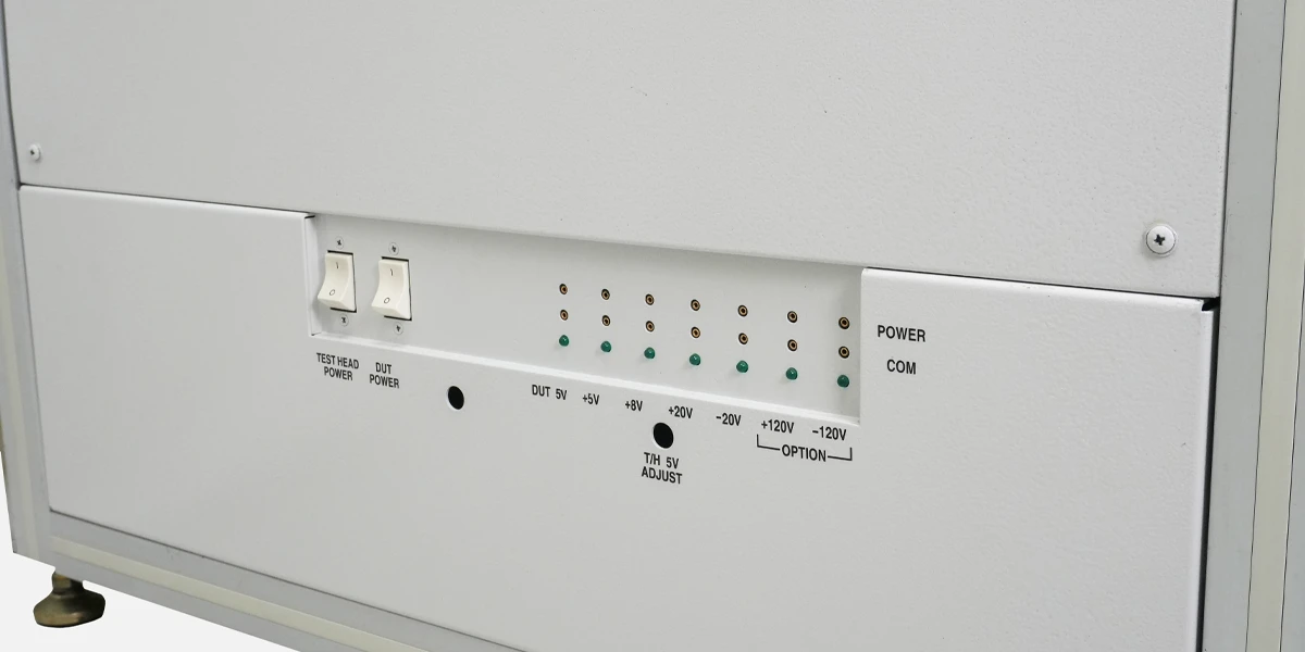 teradyne-side-buttons-Z1890 Teradyne buttons on side of ICT Test System Z1890