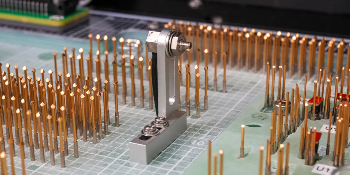 close-up-pin-sensor Keysight 3070 Test fixture close-up-pin-sensor