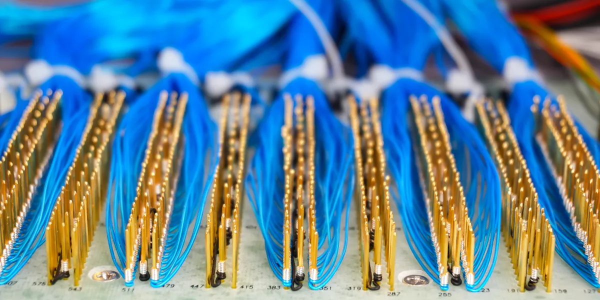 G-Closeup-2 Spectrum Test Fixture - bed of nails close up
