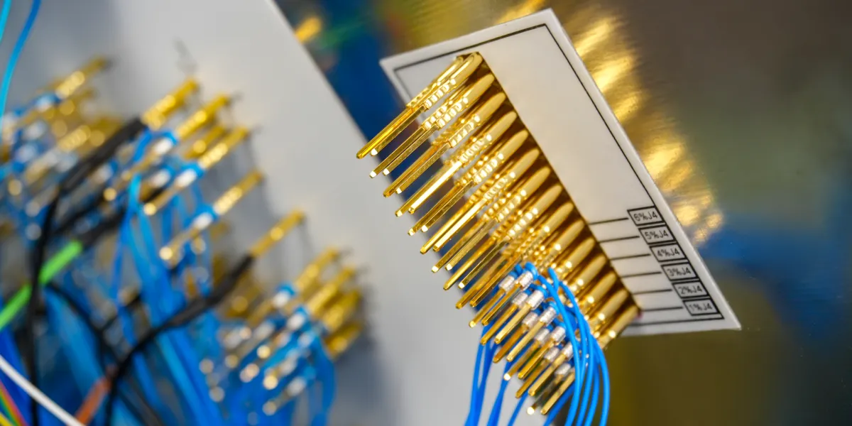 G-close-up-pins Spectrum Test Fixture - pins close up