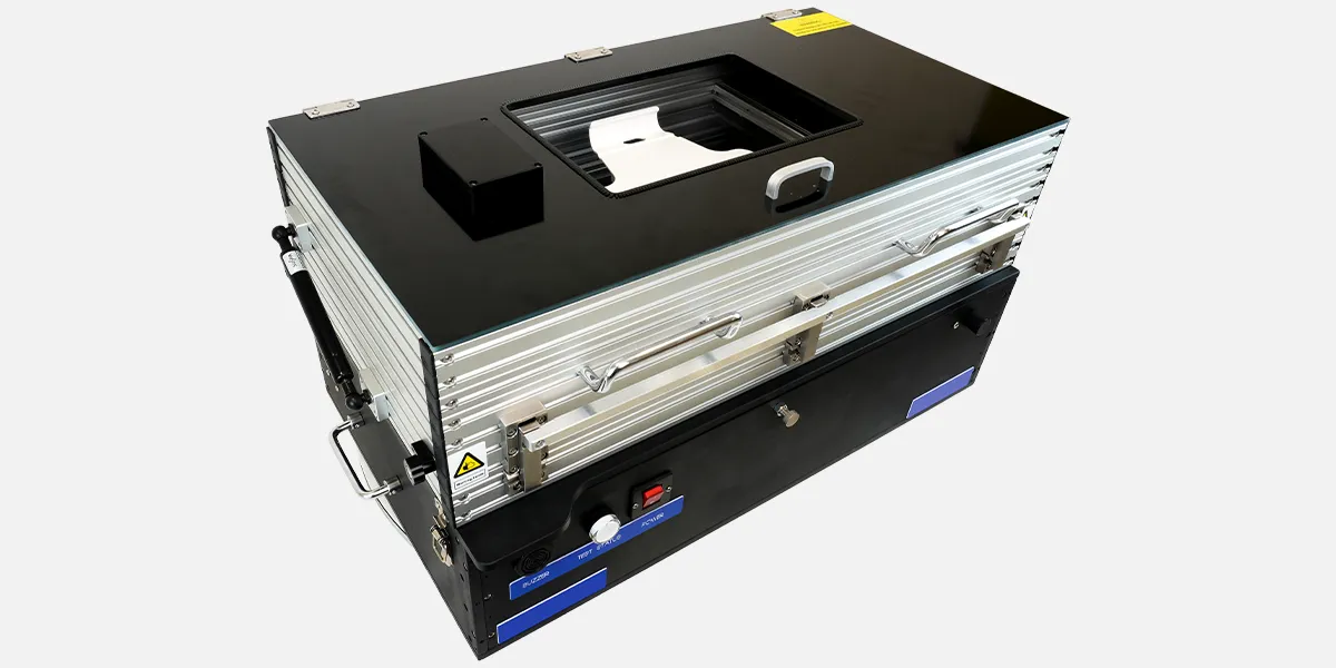 Top down angle of functional test fixture